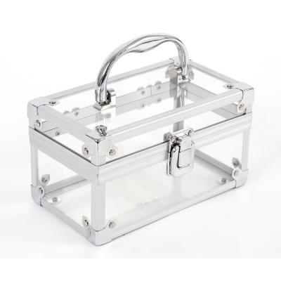 China Factory Custom Simple Clear Makeup Storage Acrylic Eyelash Display Box for sale