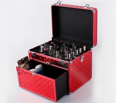 China Hard Shell Waterproof Fireproof Portable Nail Polish Case For Manicure Set Products for sale