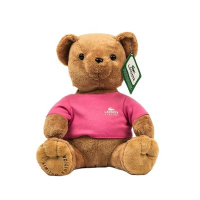 China Custom Gift Or Promotion Logo Brand Plush Toy Teddy Bear With T Shirts for sale