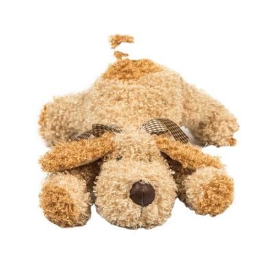 China Plush Brown Plush Dog, Realistic Plush Dog, Lying Plush Dog Toys for sale