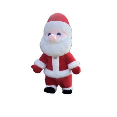 China Giant Events Santa Claus Inflatable Santa Claus Costume Polyester Christmas Party Costume for sale