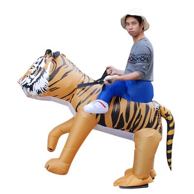 China Polyester Ride On Tiger Costume Party Halloween Inflatable Sculpin-Tiger Costume Ride On Tiger Costume for sale