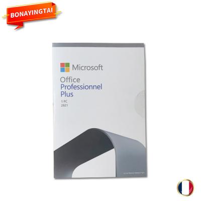 China French Language DVD Bag of Office 2021 Plus Pro / Office 2021 Professional Plus 12 Months Guaranteed Can Reinstall Office 2021 Pro Plus for sale