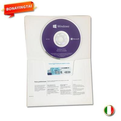 China Original OEM Windows 10 Pro Full Package Professional Italian Language DVD Windows 10 Key 12 Months Guaranteed Windows 10 for sale