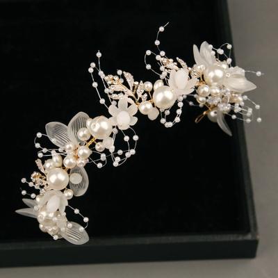 China Wholesale Elegant Luxury Crystal Wedding Hair Bridal Accessories Flower Hair Decorations for sale