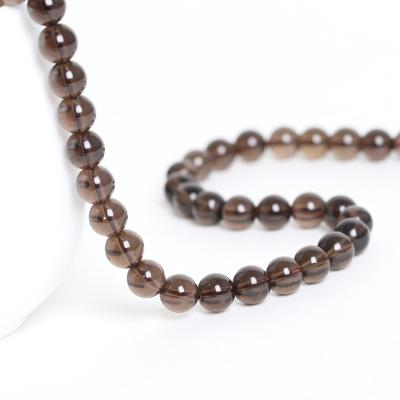 China Wholesale Natural Gemstone Crystal Loose Beads Smoky Quartz Beads forJewelry Making for sale