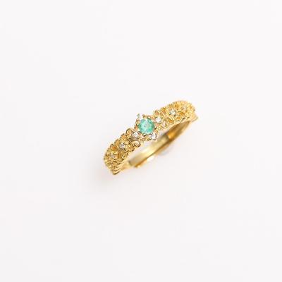 China CLASSIC Manufacturers Wholesale Emerald Rings Natual Emeral Jewelry For Women for sale