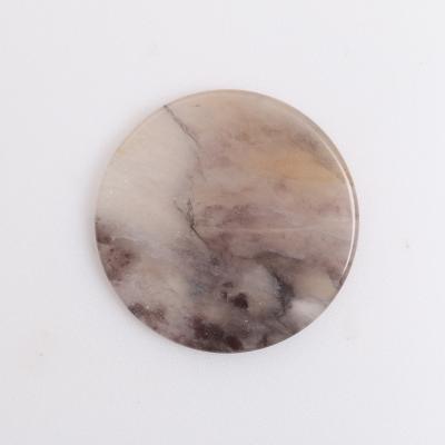 China Wholesale China Manufacturers Jade Rough Slice Stone Gold Healings Round Crystals Pendant for sale