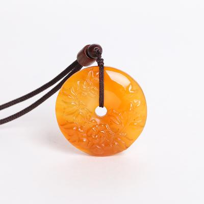 China Wholesale China Fashion Jewelry Pendants Charms Red Agate Ping Loop Pendant For Necklace for sale