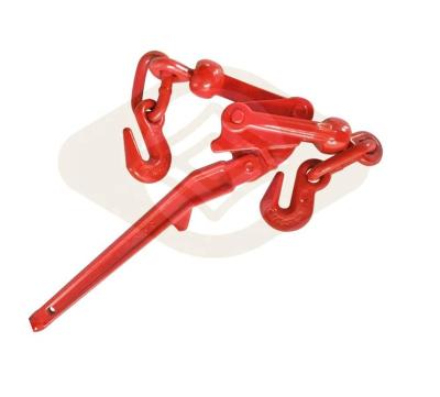 China Lashing Chains Rigging Hardware Forged Folding Carbon Steel Ratchet Load Binder With Two Clevis Grab Hook G70 for sale