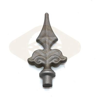 China Easily Assembled Cast Steel Wrought Iron Spear Points For Fence Railings Spears Fence Ornaments for sale