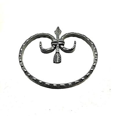 China Wholesale Custom Fence Parts Easily Assembled Forged Decorative Rollers Steel Rosettes for sale