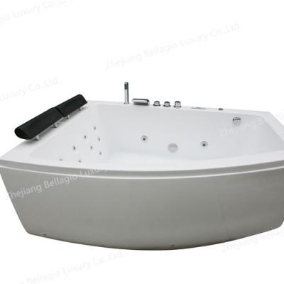 China Eco-friendly 2 Person Corner Hydrotherapy Bathtub for sale