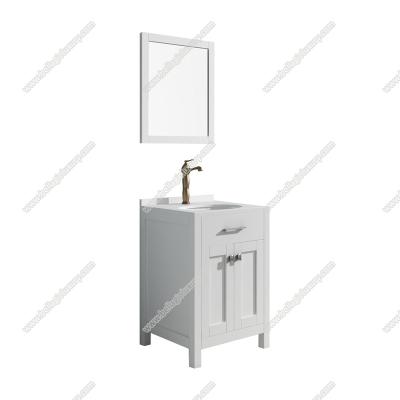 China 2020 Modern American Style Bathroom Furniture, Water Proof Vanity, White Paint Furniture for sale