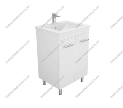 China BELLAGIO Modern White Bathroom Cabinet, Lacquer Vanity, High Gloss Floor Standing Vanity for sale