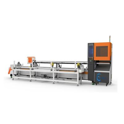 중국 1000w round tube fiber laser cutter/CNC laser cutting machine with automatic loading china 판매용