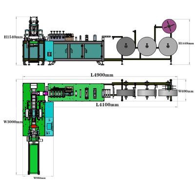 China Factory Medical Face Mask Making Machine And Ear Loop Welding Machine for sale