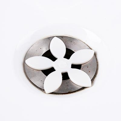 China Modern Bathroom Use Flower Design PP Drain Hair Catcher for sale