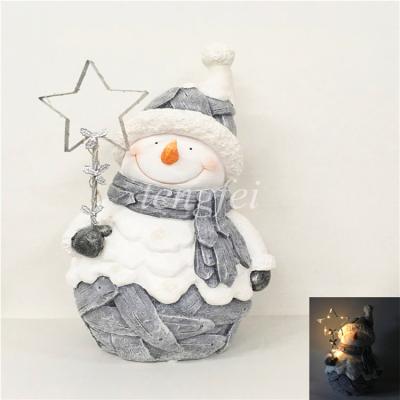 China Merry Christmas Beautiful Ceramic Magnesium Oxide Ceramic Decoration for sale