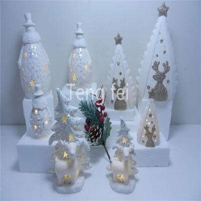 China CLASSIC Led Ceramic Christmas Decoration , Pottery for sale