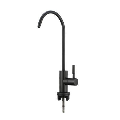 China Thermostatic Faucets 2022 New Models RO Matte Black Drinking Water Filter Tap Hole Kitchen Single Tap Water Drinking Faucets for sale