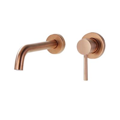 China Wall Mounted Basin Faucets 360 Degree Rotation Bathroom Basin Sink Mixer Taps Rose Gold Tap Lead Free SUS 304 Stainless Steel Thermostatic Mode for sale