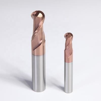 China Endmill 2 Flute Ball Nose End Mill Cutter Weld Type CNC Milling Cutter Weld Type For Wood for sale