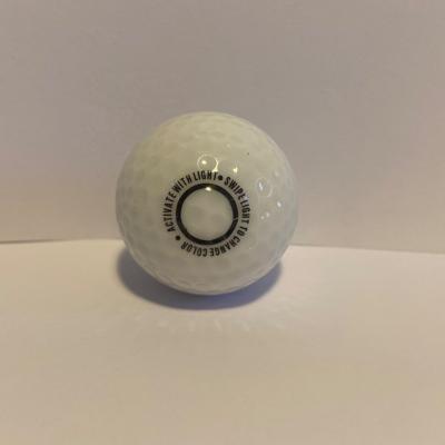 China Rubber + Surlyn China Manufacturer Wholesale Custom Logo Printed Lighting Sensor Led Light Up Golf Ball for sale