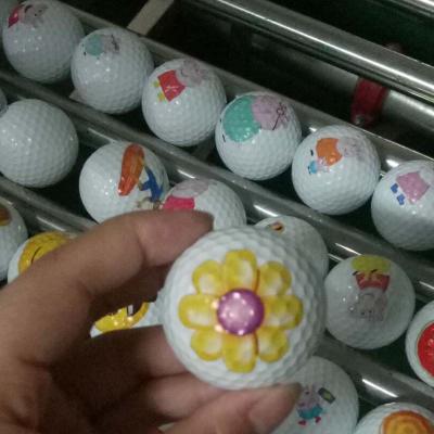 China Rubber + Surlyn Customized Golf Ball 2 Piece Golf Ball Branded Golf Balls Branded Magnet Golf Ball for sale