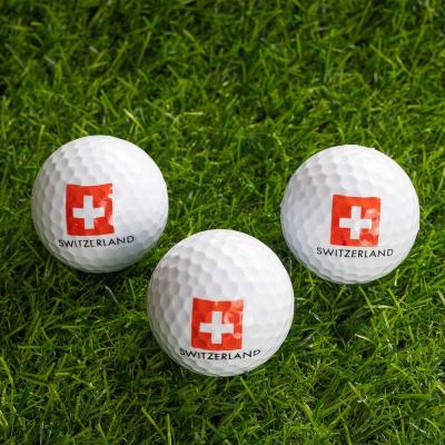 China Rubber + PU Good Price For Sale Durable Quality Hit A Lot 2 Pieces 3 Pieces Color Custom Logo Printed Golf Ball In Bulk for sale