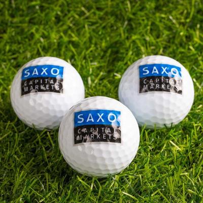 China Rubber + PU OEM 2 Piece USGA Urethane Tournament Practice Promising Custom White Color Printed Soft Golf Ball for sale