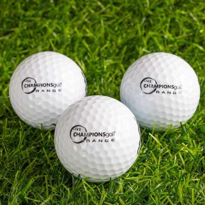 China Rubber + PU Direct OEM Factory Prices Golf Balls Custom Printed White Or Colored Tournament Urethane for sale