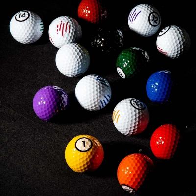 China Rubber + PU Cheap Price Low MOQ OEM Printing 2 Piece Layer Tournament Custom Bulk Empty Golf Balls for sale