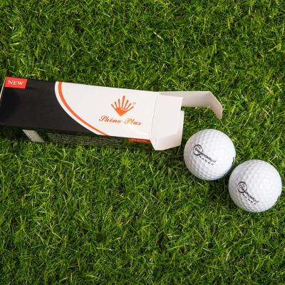 China Customized Wholesale Promotional Logo Two Piece Tournamnet Golf Customized Rubber + Ball From Amazon Best Seller PU With Mesh Bag for sale