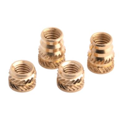 China OEM Plastic Custom Brass Inserts Mold CNC Machining Service Factory Casting Inserts Copper Nuts Machining Components for sale