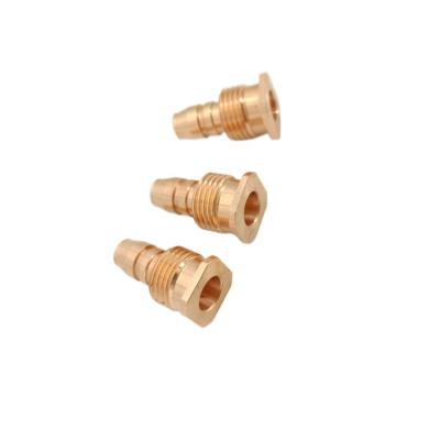 China Fastender Custom Drawing Cnc Straight Brass Hydraulic Adapters for sale