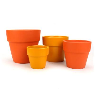 China Eco-friendly Painted Terracotta Pots for sale