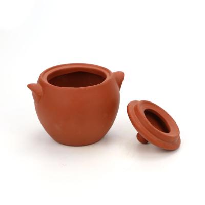 China Sustainable High Temperature Terracotta Clay Soup Pot With Lid For Food for sale