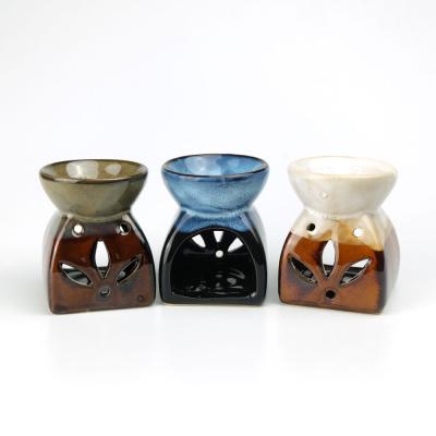 China NEW DESIGN in ceramic! ! Ceramic censer, oil burner with colorful glaze for sale