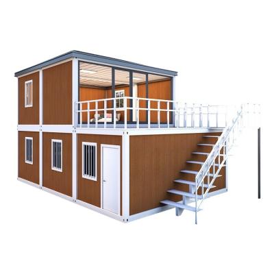 China Steel Door 2 Storey Prefab Modular 3 4 Bedroom Container House for sale