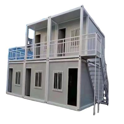 China Modern Flat Pack Container House For 2 Stories Prefabricated Homes for sale