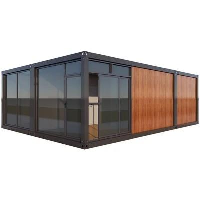 China Modern Design Wooden Container Homes 40ft for Wooden Mobile Living Container House for sale