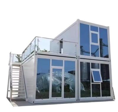 China 20ft 40ft Light Steel Flat Pack Container Prefab House For Two Layers Apartment for sale