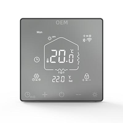 China Industrial Temperature Touch Screen Digital Room Measuring Thermostat for Floor Heating System with Wifi Function for sale