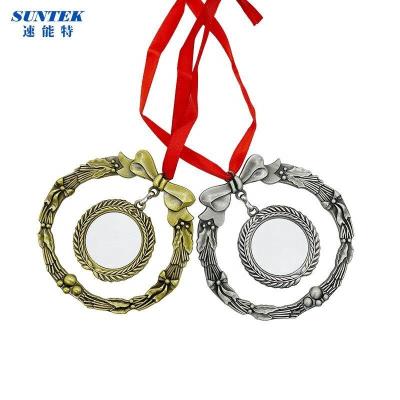 China 2021 Double Sided Sublimation Metal Christmas Pendant Garland Can Be Customized And Customized for sale