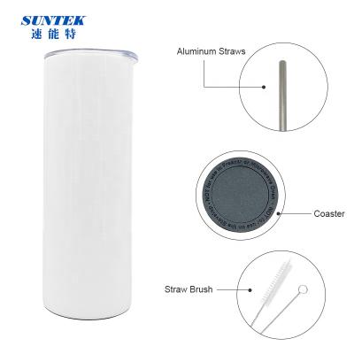 China SUNTEK September USA Sublimation Warehouse Viable Tumbler Sublimation Blanks Blanks Tumbler Cups 20 Ounces Lean Straight for sale