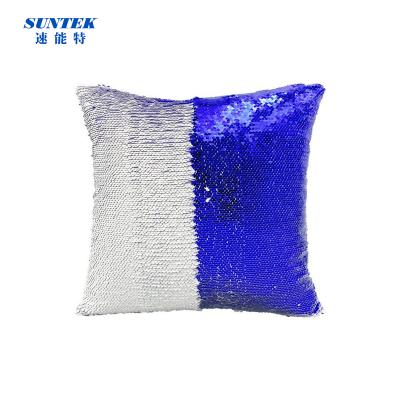 China PORTABLE Blank Heat Press Sequin+suede Sequin Backing Custom Sublimation Pillow Cases for sale