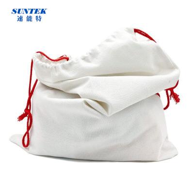 China Christmas Theme Factory Sale Design Various Blank Sublimation Gift Burlap Bags Drawstring for sale