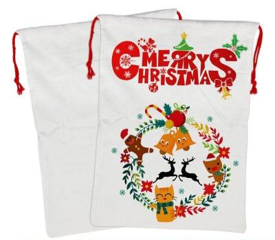 China Christmas Theme Wholesale Santa Candy Bag Gift Drawstring Hot Sale Christmas for sale