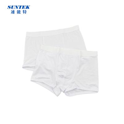 China Comfortable and fashionable fabric good quality antibacterial white custom briefs for men for sale